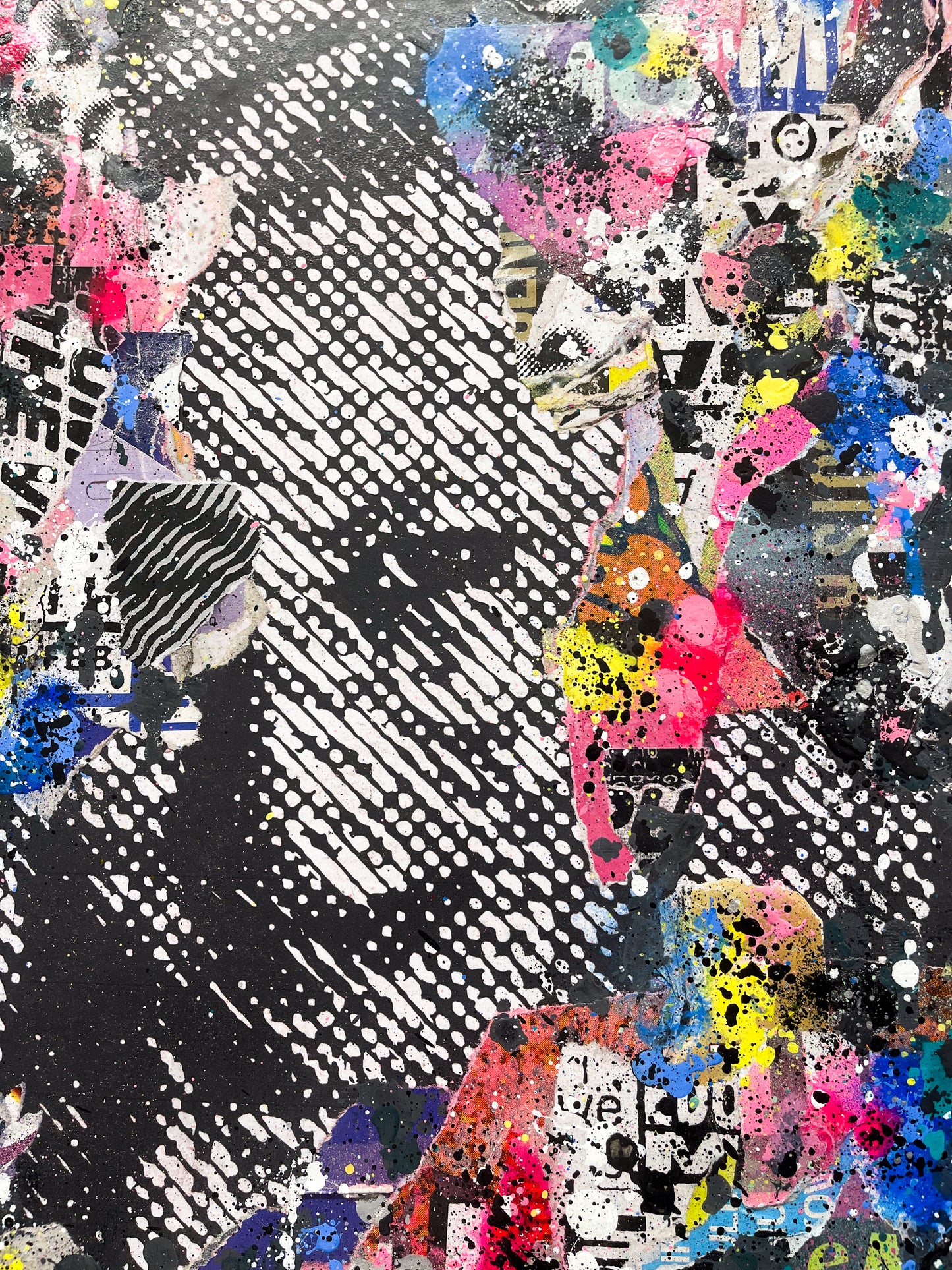 ‘Raver Babe Four, DJ Mag, July 2024’ original mixed media canvas piece