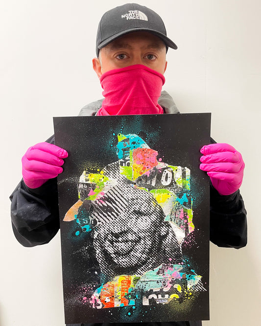 Sam Shrug 'Raver Babe One, Shoreditch, 2024' hand finished print