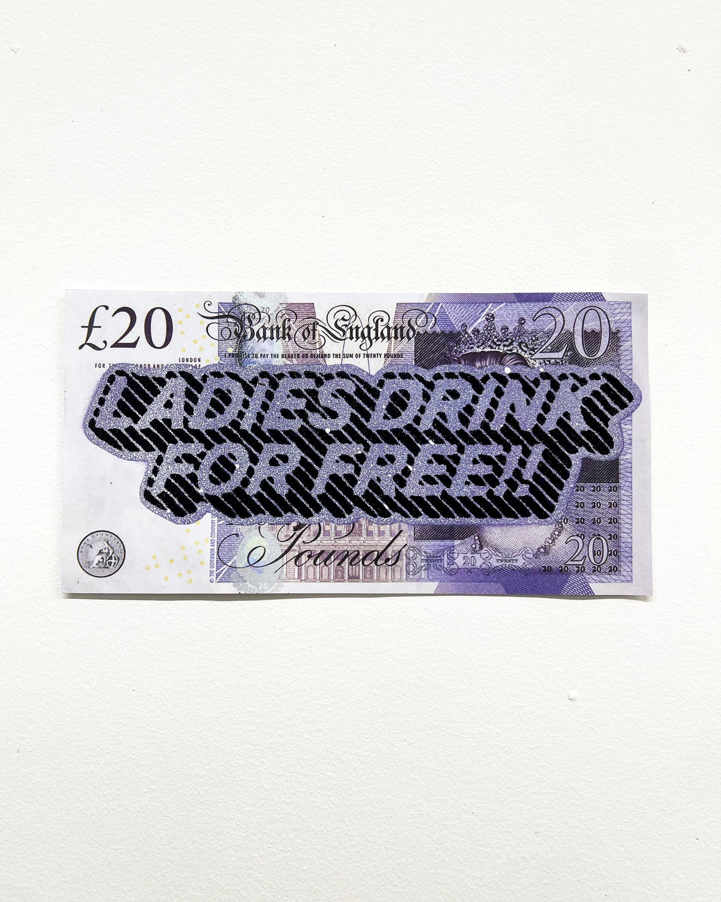 Sam Shrug 'Ladies Drink For Free' Fake £20 note