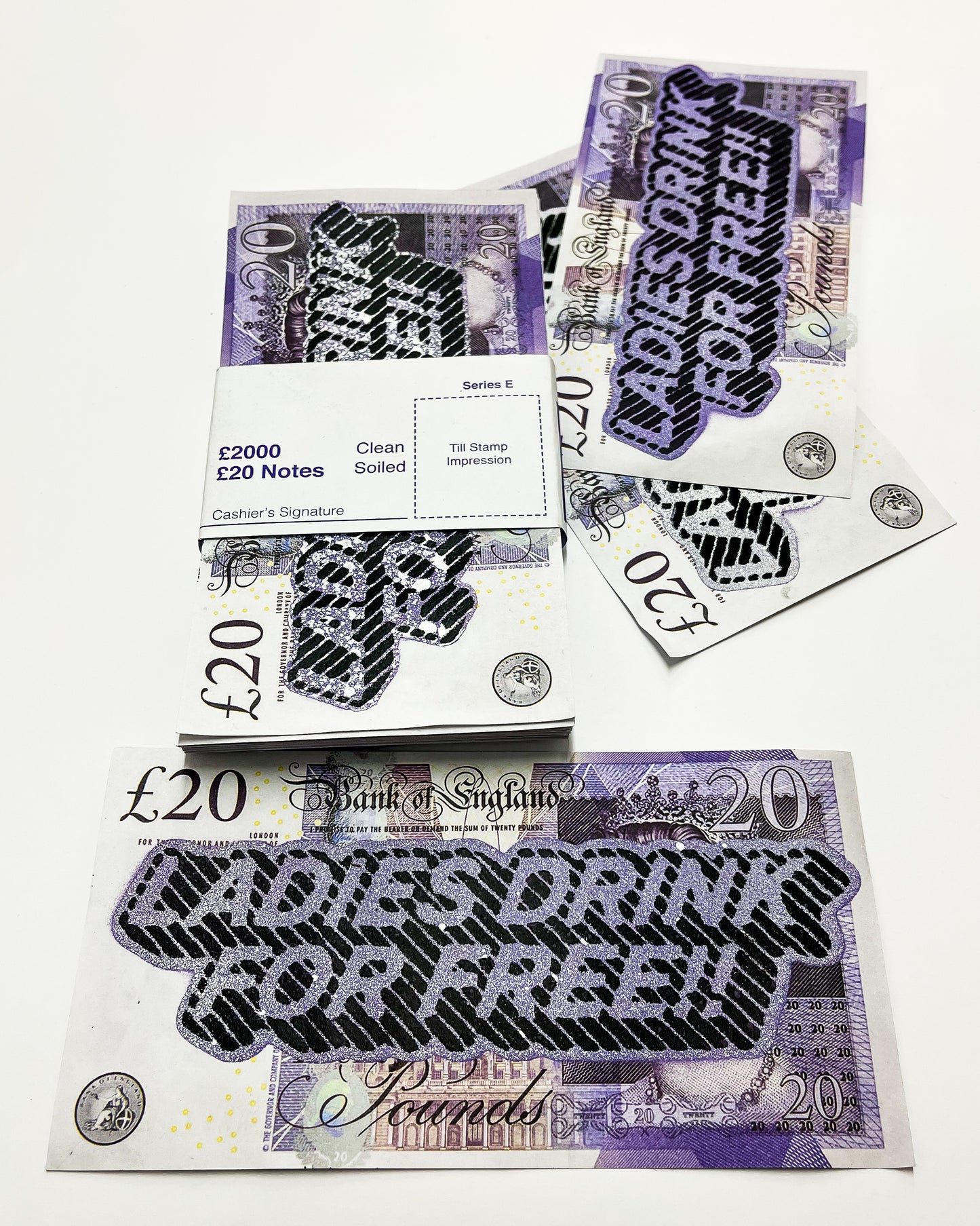 Sam Shrug 'Ladies Drink For Free' Fake £20 note