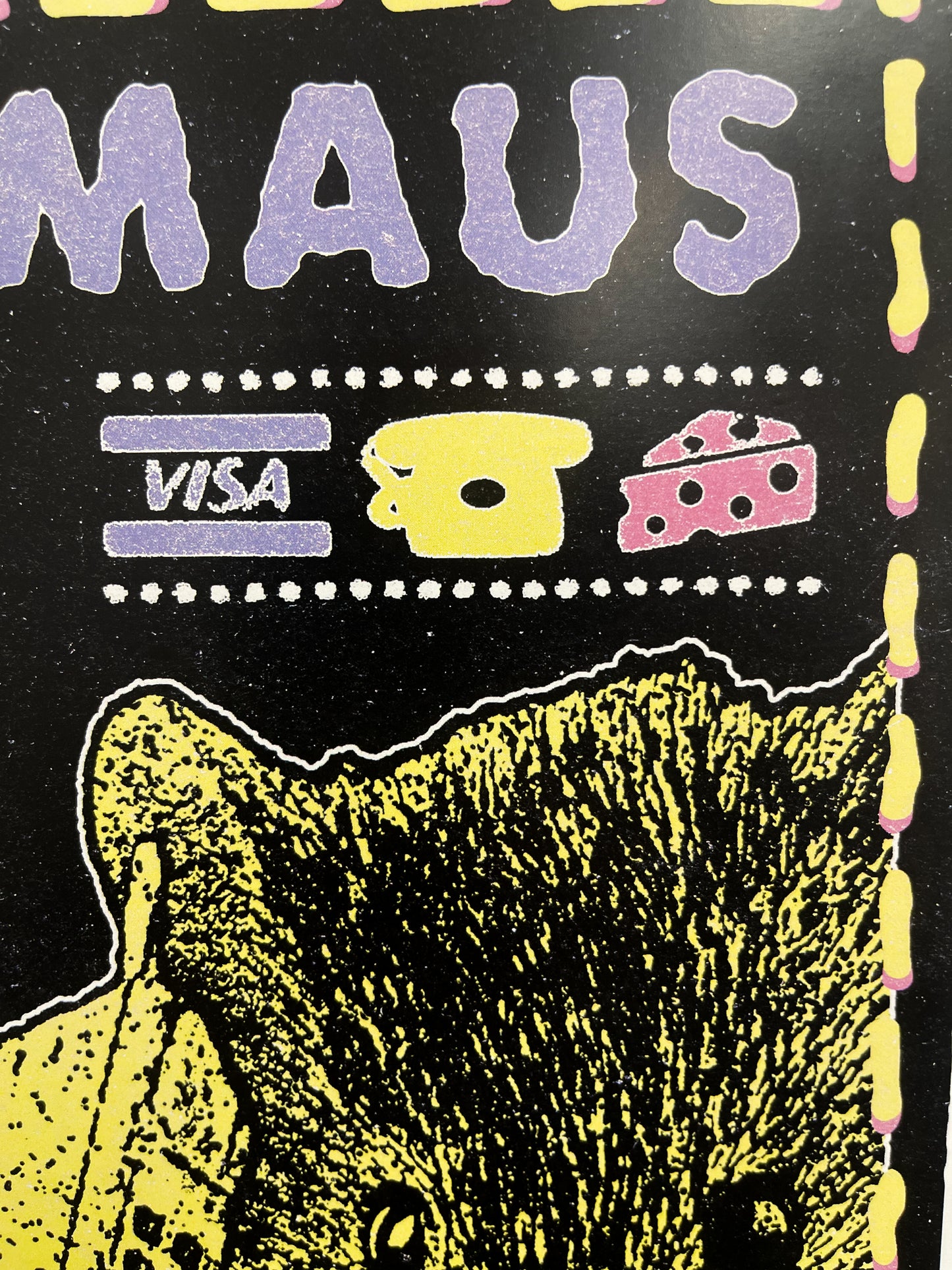 Slow Shrug '1-900-MAUS' first edition print for rodent lovers