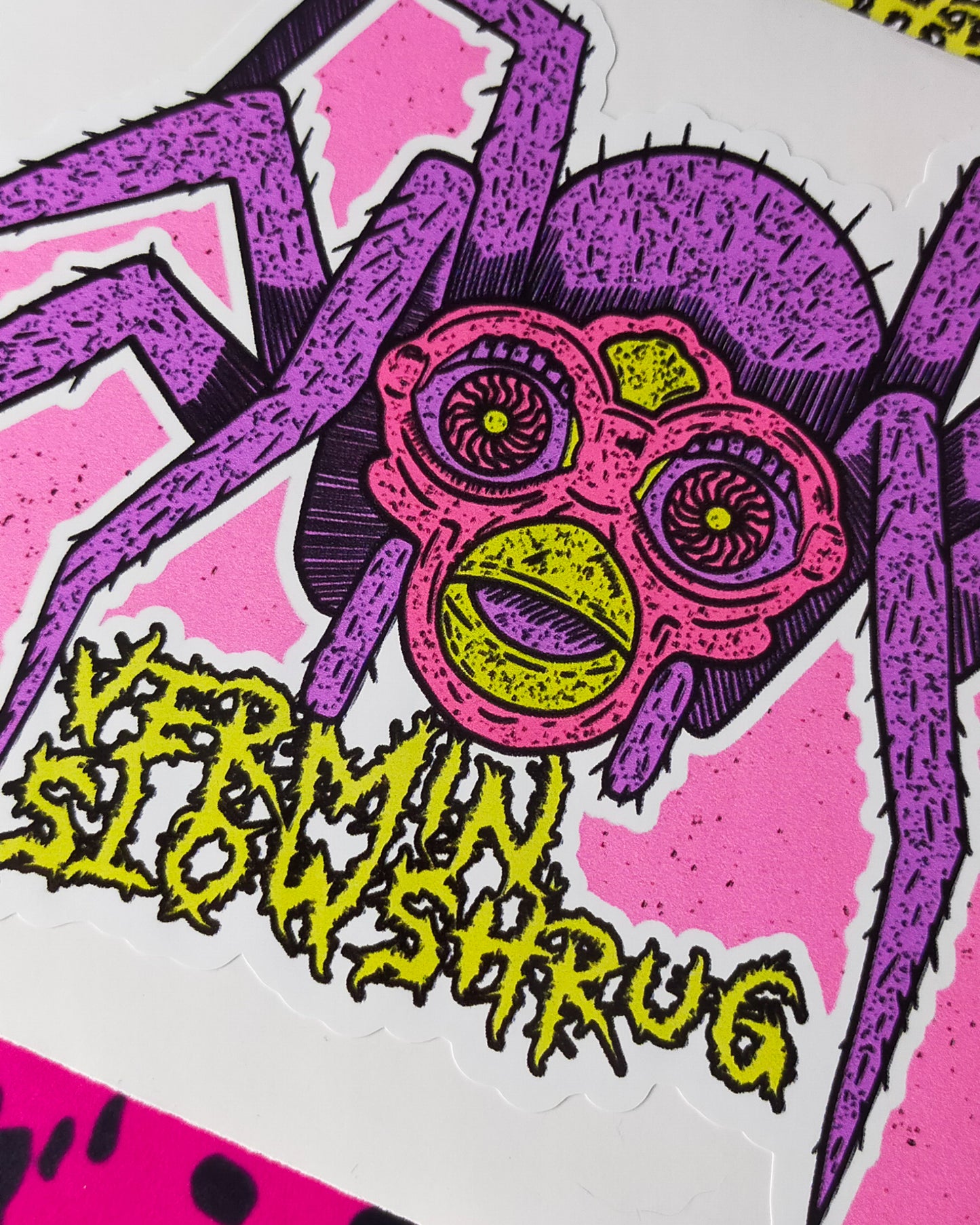 Vermin x Slow Shrug spider sticker [twin pack]