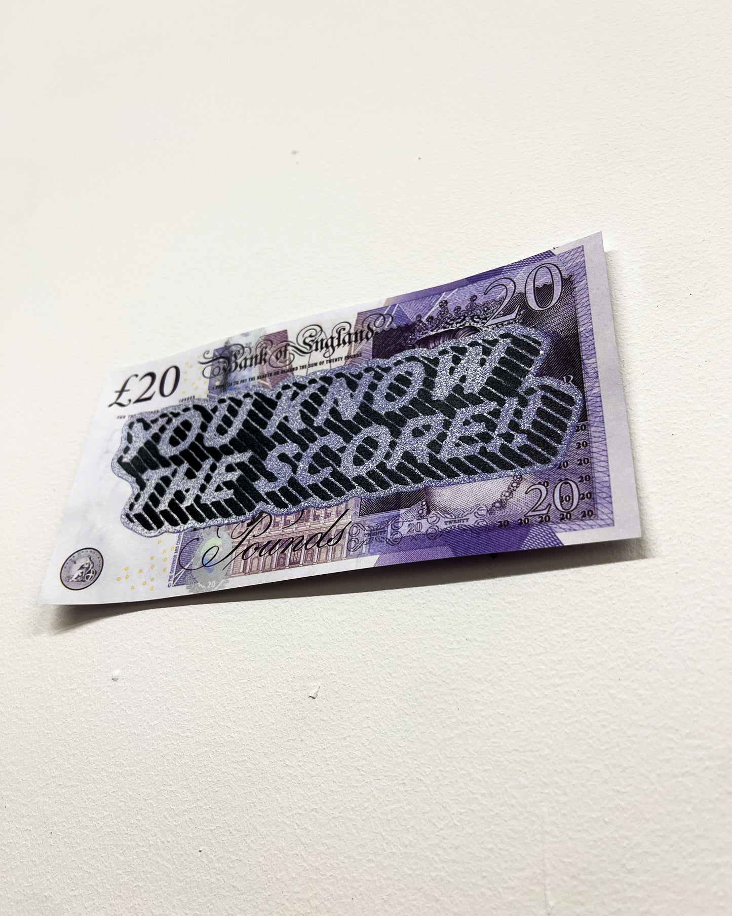 Sam Shrug 'You Know the Score' Fake £20 note